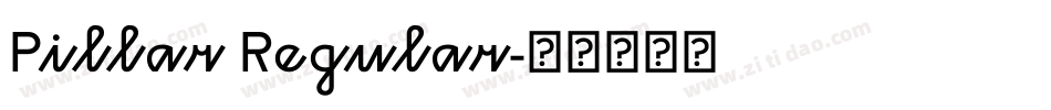 Pillar Regular字体转换
